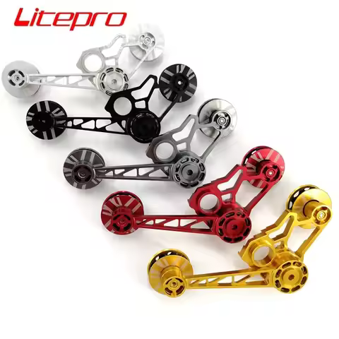Litepro For Brompton Chain Tensioner Guide Wheel Tension Device Aluminum Alloy CNC Chain Tension Ada