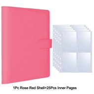25pcs Page(4 Grids) Photo Card A5-Binder Kpop Photo Albums Idol Cards Loose-leaf Collect Book Binder