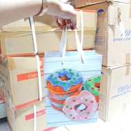 Paperbag / Paper Bag / Goodie Bag Motif Donuts 1249S (Small)