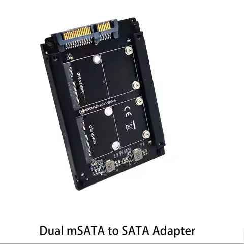 Dual mSATA to SATA Adapter/ MSATA SSD To 2.5'' SATA 3 SSD Adapter Card SSD Case Mini SATA Ssd MSATA 