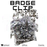 BADGE CLIPWITH TRANSPARENT HOLDER/ BADGE LANYARD HOLDER / ID CARD NAME TAG HOLDER BADGE STRAP CLIP