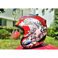 Arai SZ Ram5 VZ RAM Red Japan Dragon Helmet Motorcycle Half Face Helmet Arai helmet arai open face a