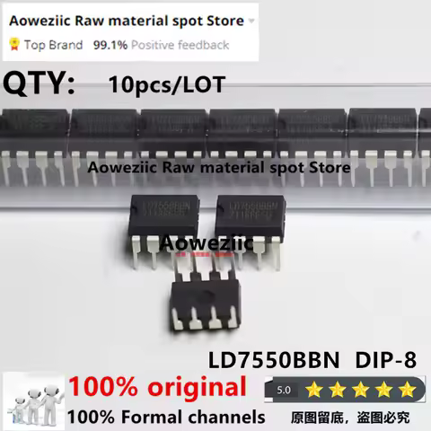 Aoweziic 2022+ 100% New Original LD7550BBN LD7550BOBN DIP-8 Power Chip