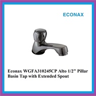 Johnson Suisse Econax WGFA310245CP Alto ½" Basin Pillar Tap with Extended Spout