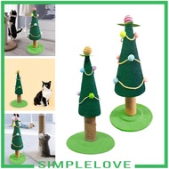 [Simple] Scratching Posts for House Cats, Scratching Tower Toys for Cats, Christmas Tree with Balls,