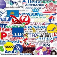 ** · · Aviation Logo Wall Decoration Stickers Luggage Travel Trolley Case Unique Laptop Waterproof S