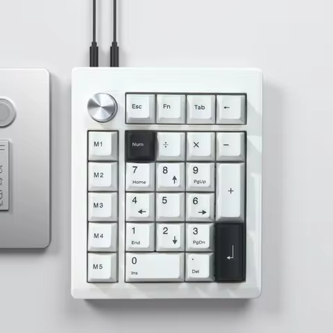 ZUOYA GMK26 QMK/VIA Gasket Number Pad Bluetooth 5.0/2.4ghz/Wired Hot Swappable Numpad Programmable f