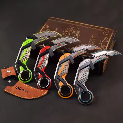 17cm Valorant Weapon RGX 11z Pro Karambit Game Peripherals Samurai Sword Melee Metal Weapon Model Co