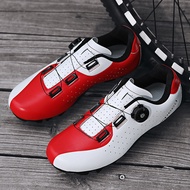 Ready Stock Mountain Road Cycling Shoes Ultra-Light Professional Cycling Shoes Powerful Cycling Shoes Hard-Soled Road Shoes Rotating Button Cycling Shoes Low-Top Cycling Shoes Lace-Free Sneakers Rubber Outdoor Cycling Shoes Prof