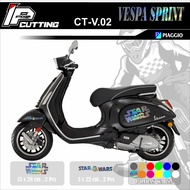 Sticker CUTTING VESPA SPRINT (STARWARS) - Sticker CUTTING Variasi List VESPA SPRINT (STARWARS) CT-V.