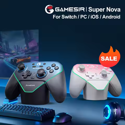 Gamesir Super Nova Gaming Controller Wireless Bluetooth Gamepad with Hall Effect Sensing Sticks for 