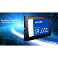 Adata SU650 512GB 1TB Solid State Drive 2.5" SATA 6Gb/s SSD