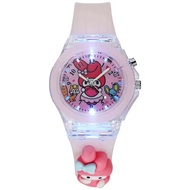 Jam Tangan Anak Karakter Sanrio Kado Anak Hadiah Anak /Jam anak Lampu Led Silicone Strap