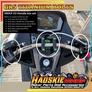 REAL TITANIUM GR5 BOLTS HANDLE BAR SET FOR NMAX V1/2 (bolts only)