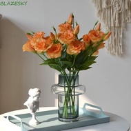 BLAZESKY Fake Eustoma Flower, Real Touch Bridal Bouquet Artificial Lisianthus Flowers, Photography P