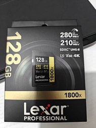 Lexar 128GB 1800x SDXC UHS-II 專業記憶卡