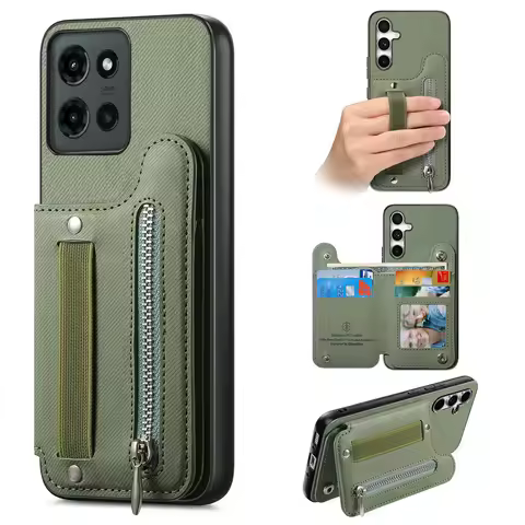 G15 G54 G86 Power 5G Luxury Case RFID Card Leather Capa for Motorola Moto G56 G66J G85 G75 G55 G35 G