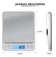 3000g 0.1g Electronic Scale LCD Display Mini Digital Jewelry 3kg Weighing Scale Kitchen Scales Balan
