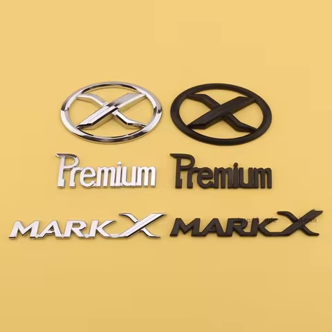 3D ABS MARK X Emblem Premium Car Badge X Rear Truck Car Stickers Car Decor For Toyota MARKX MARK-X C