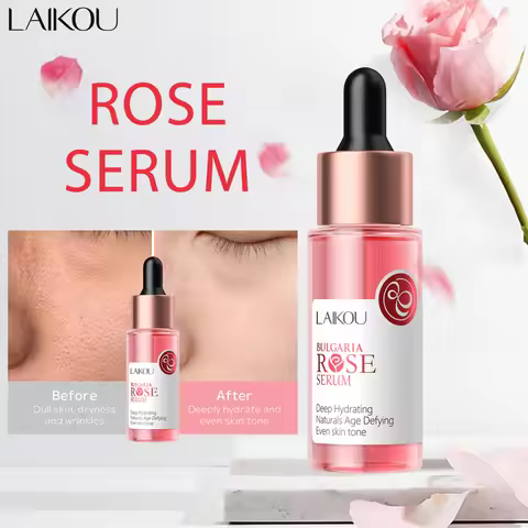 LAIKOU Bulgaria Rose Face Serum Facial Original Nourish Essense Brightening Rejuvenation Deep Moistu
