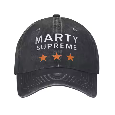 Marty Supreme Movie Print Cap for Men Women Cotton Trucker Hat Daily Wear Baseball Cap Adjustable