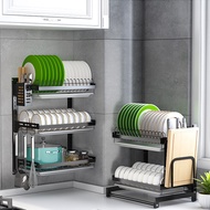 ST/ Stainless Steel Kitchen Storage Rack, Dish, Dish, Dish, Storage Rack, Draining Rack, Multi-Functional Dish Rack, Tab