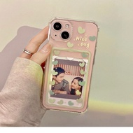 HIJAU Green heart shape nice case OPPO A3X A60 11F Realme c65 note 50 c51s c67 a16 11 Pro plus 12 pr