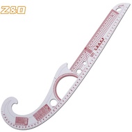 ZO Multi-function Plastic French Curve Sewing Ruler Easy Curve Ruler for Knitters