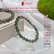 VIP Green Rutilated Quartz Bracelet - size 8 mm - suitable for Fire & Wood I Leegems