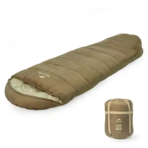 Naturehike MJ300/MJ600 Mummy Sleeping Bag Outdoor Camping Leightweight and Easy to Carry Cotton Wint