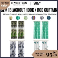 #LBH1 KEMI LANGSIR PINTU TINGKAP /CURTAIN WINDOW/TINGKAP / DAPUR / PINTU / Semi Blackout Ready Stock