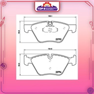 BREMBO Front Brake Pads (1 set) - BMW E60 520i, BMW E65,66 730i730d,735i