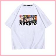 T-shirt Naruto Uzumaki Uchiha Sasuke Itachi Hyuga Hinata Naruto Uchiha Sasuke Pure Cotton Half-Sleeved T-Shirt Male Female Youth Student Japanese Anime Summer Trendy Loose Half @-
