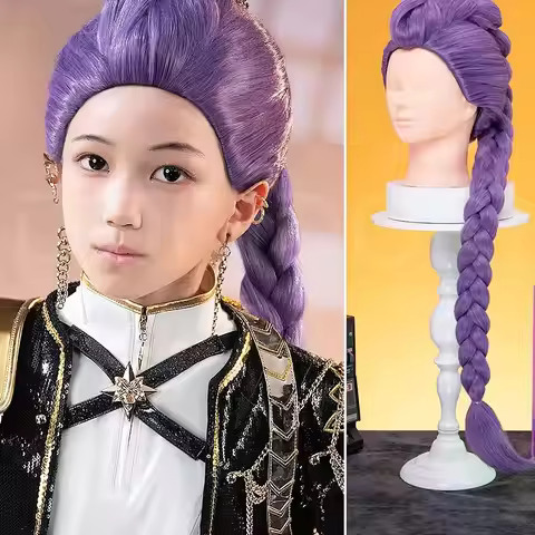 Rumi Mira Zoey Front Lace Wig Cosplay DokiDoki Kids Halloween Rumi Cosplay 100cm Long Hair