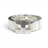 Excellent condition★HERMES Hercules AG925 H-motif ring, silver, size 48 (equivalent to JP size 7), w