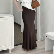 Chân váy KAYLIN form đuôi cá chất vải lụa tầm mềm mại phong cách thanh lịch - N2375