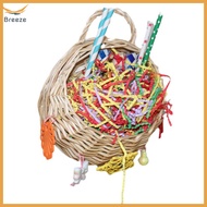 breeze Bird Foraging Toys Parrot Hanging Basket Chewing Toy Swing Birdcage Pendant Bird Cage Accesso