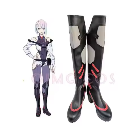Cyberpunk Edgerunners Lucyna Kushinada Cosplay Shoes Anime Chinese Style Role playing props Hallowee