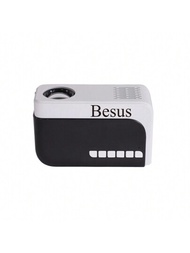 Besus J19 迷你投影機,支援高清、usb接口,增強您的電影、電視和遊戲體驗,適用於辦公室、學校、會議、團隊建立、演示等場合,兼容android/ios/windows系統,適合室內或室外使用,是孩子們的禮物