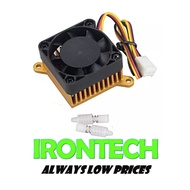 4CM 4 CM 3PIN PCER Motherboard South/North Bridge Heatsink Fan Aluminium Heat Sink 4cm Fan (Yellow)