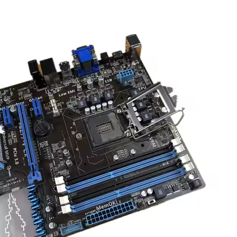 For P8Z77-V LX Desktop Motherboard LGA 1155 DDR3 I3 I5 22/32nm CPU USB3.0 32GB SATA3 VGA Z77 Mainboa