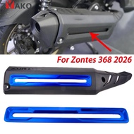 For ZONTES 368G 2026 368D 368E 368K 368M ZONTES CNC Motorcycle Exhaust Pipe Tail Decorative Protecti