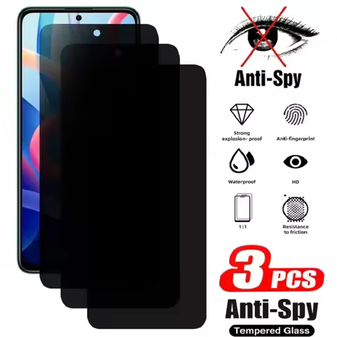 3Pcs Privacy Tempered Glass For Vivo V30 Y100i Y100T Y200E iQOO Z9 Neo9 Pro Power Lite 5G Screen Pro