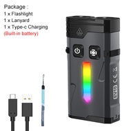 {DFGHE} Asafee EV10 EDC Multi-function Flashlight 1100LM Power Spotlight 100M Range Lamp Colorful Am