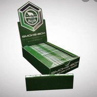 1 BOX Smoke-Box Green 110mm King Size Slim KSS Slow Burning isi 25 Booklet Oriiginal