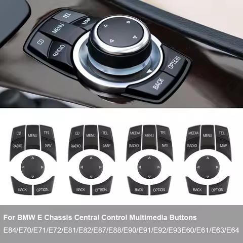 Car Central Console CIC i-Drive Multi-media Control Button For BMW 1 3 5 Series X1 E84 X5 X6 E70 E71