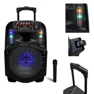 Avcrowns Bluetooth Trolley Speaker 1800W With Wireless Mic CH-8612