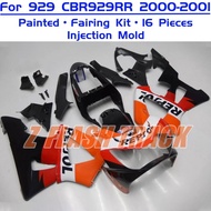 For Honda CBR929RR CBR 929RR 929 CBR929 RR 2000 2001 Cowl Plastic Body Fairing Kit Bodywork ABS Inje