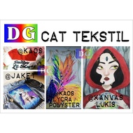 Cat Tekstil Lukis Utk Kaos Kanvas Tas Sepatu - Paket 6 Warna