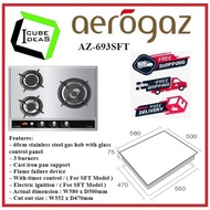 Aerogaz AZ-693SFT 60cm S/S Hob w Time| Local Singapore Warranty | Express Free Home Delivery